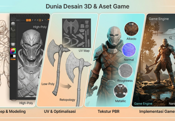 Desain 3D & Aset Game