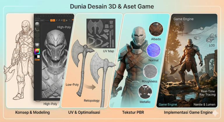 Desain 3D & Aset Game